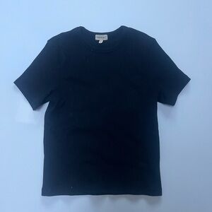 DONNI. Black Short Sleeve Tee